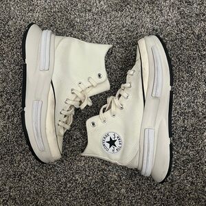 Converse Run Star Hike High-Top Sneakers in Off-White